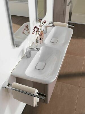 Plan-vasque double Geberit myDay 130 cm