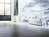Set de finition Geberit pour évacuation murale en acier inoxydable brossé