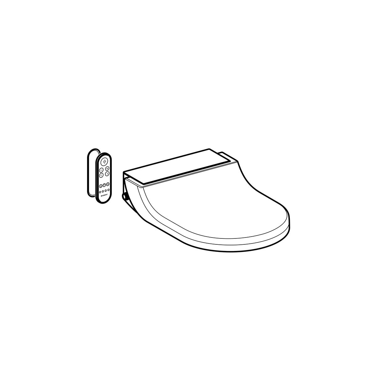 Abattant lavant Geberit AquaClean Tuma Comfort avec télécommande - vue 13