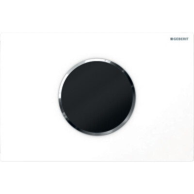 Plaque de déclenchement infrarouge Geberit Sigma10 électronique pour réservoir à encastrer Sigma 12 cm / Blanc - Chromé brillant