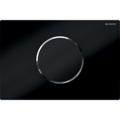 Plaque de déclenchement infrarouge Geberit Sigma10 électronique pour réservoir à encastrer Sigma 12 cm / Noir chromé