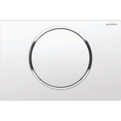 Plaque de déclenchement Geberit Sigma10 / Blanc chromé
