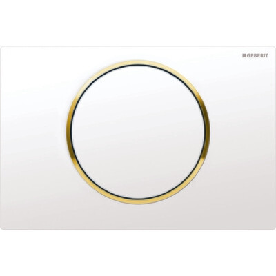 Plaque de déclenchement Geberit Sigma10 / Blanc doré