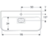 Plan-vasque Geberit myDay 100 cm