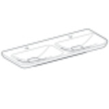 Plan-vasque double Geberit myDay 130 cm