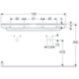 Plan-vasque double Geberit myDay 130 cm