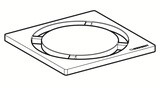 Grille de siphon Geberit modèle cercle