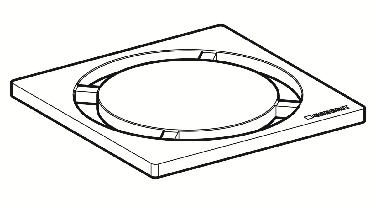 Grille de siphon Geberit modèle cercle — vue 5