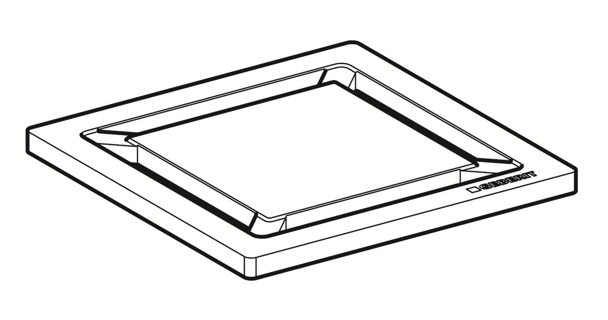 Grille de siphon Geberit modèle square — vue 3