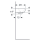 Lave-mains Geberit Selnova Square 36 cm