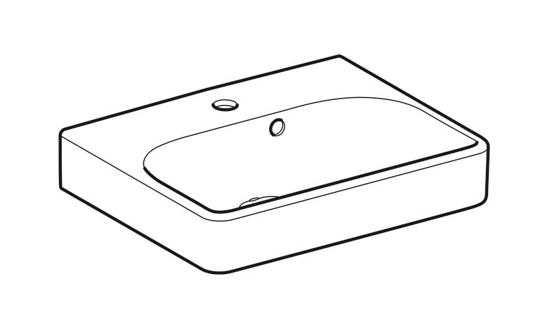 Lave-mains Geberit Smyle Square 45 cm — vue 5