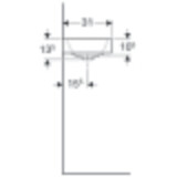 Lave-mains Geberit iCon 53 cm