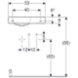 Lave-mains Geberit iCon 53 cm