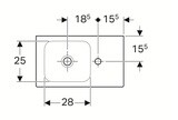 Lave-mains Geberit iCon 53 cm