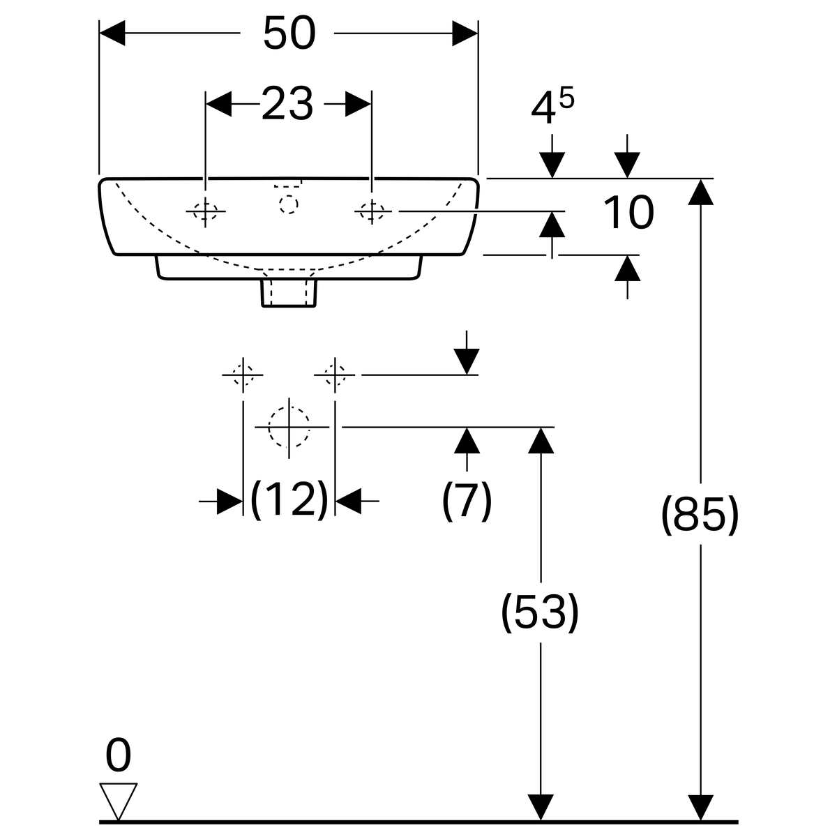 Биде геберит размеры подключения