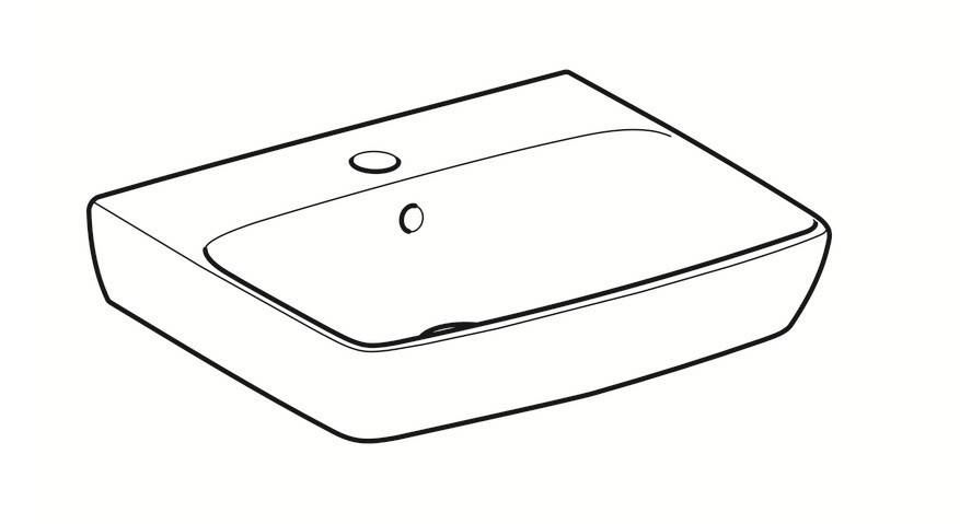 Lavabo Geberit Selnova / Smyle C Square 50 cm — vue 4