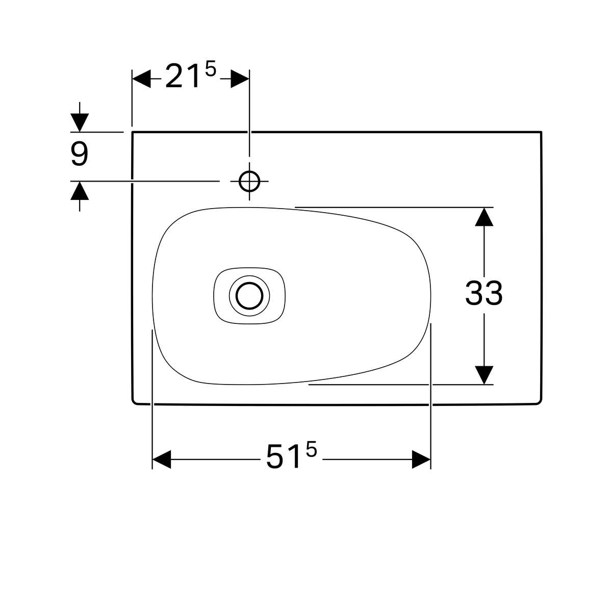 Plan-vasque Geberit Citterio 75 cm - vue 8