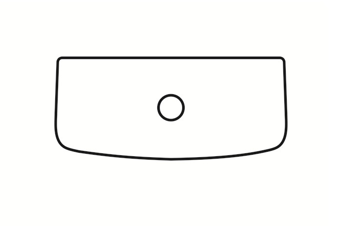 Réservoir apparent Geberit Selnova Square rinçage double touche alimentation latérale - vue 2