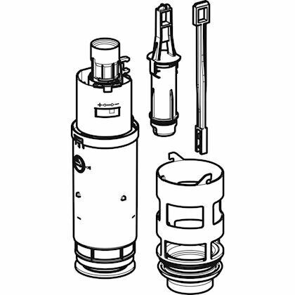 Cloche avec bassin pour réservoir à encastrer Geberit Delta 12 cm — vue 4