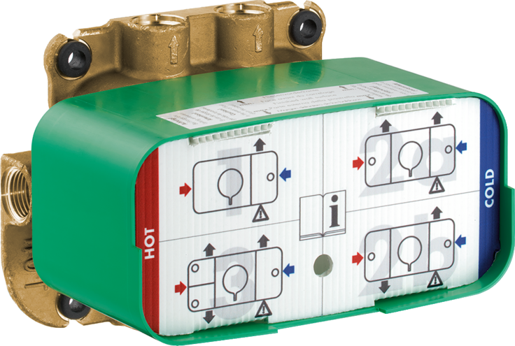 Corps d'encastrement pour module thermostatique Axor One - vue 2