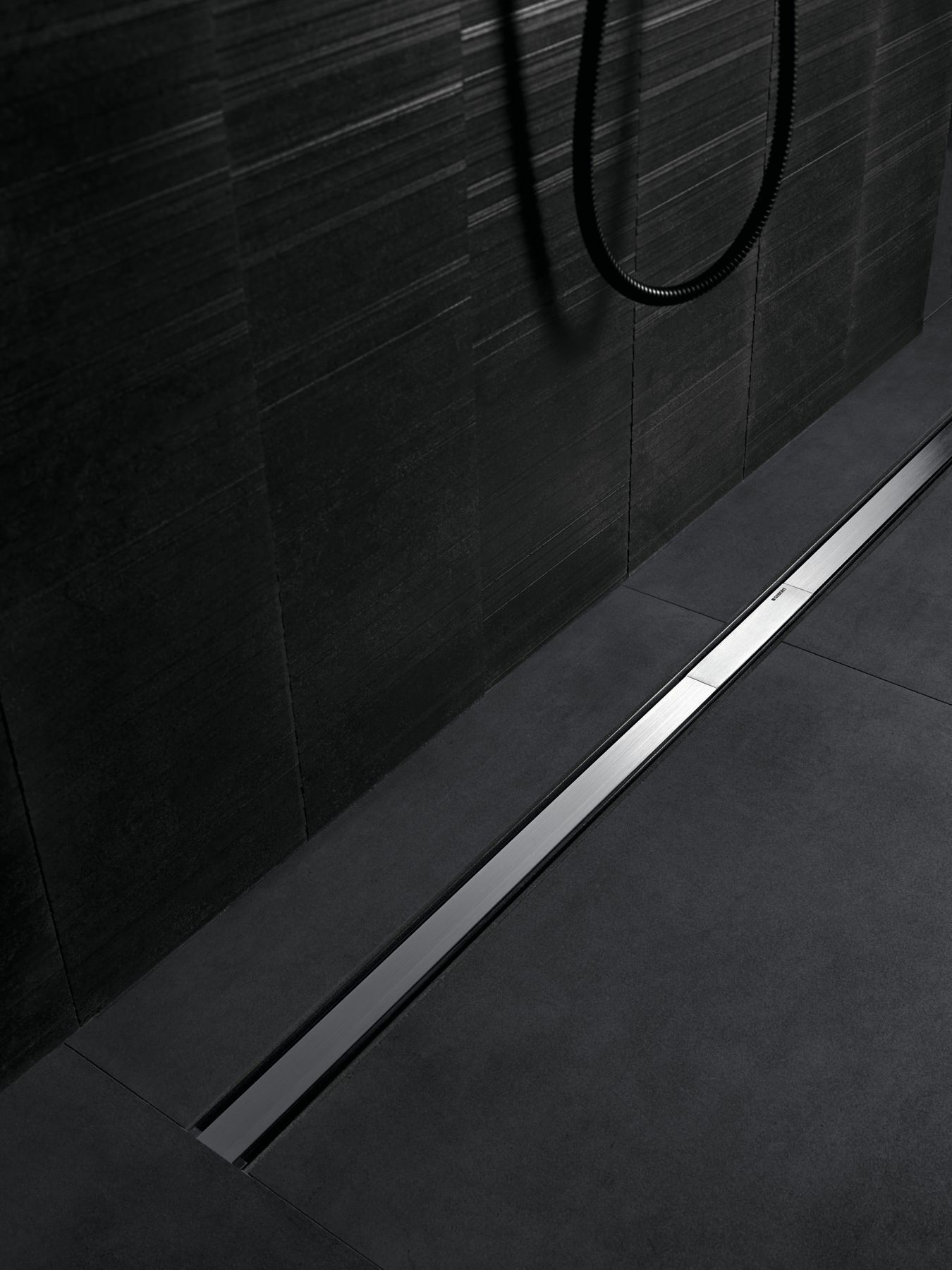 Set de finition Geberit CleanLine60 - Noir / Métal brossé - Longueur 30 - 130 cm - vue 4