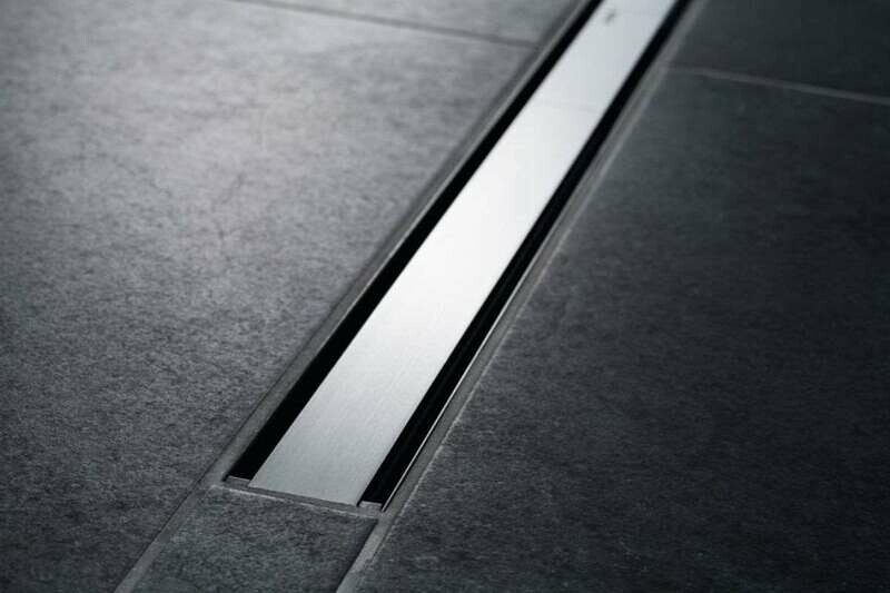 Set de finition Geberit CleanLine60 - Noir / Métal brossé - Longueur 30 - 130 cm