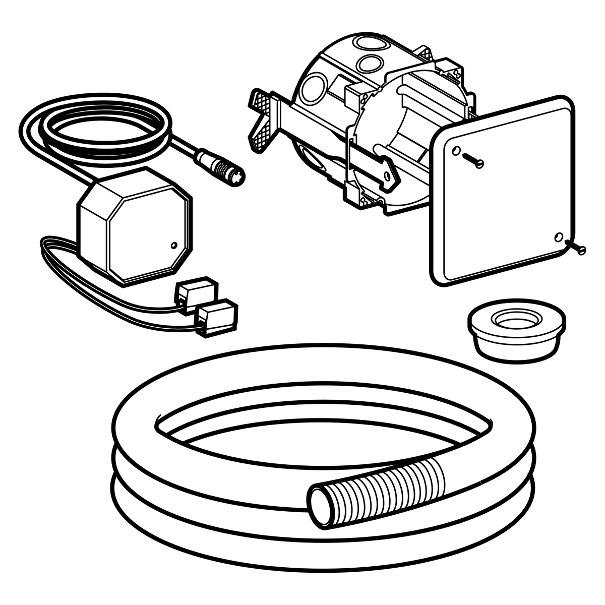 Kit d'encastrement Geberit pour commandes de WC à déclenchement électronique du rinçage - vue 2