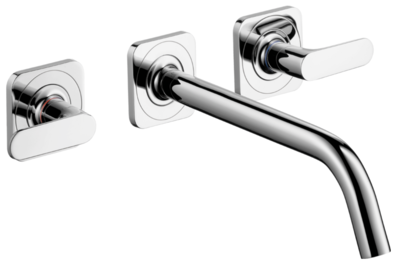 Mélangeur de lavabo 3 trous encastré AXOR Citterio M 226 mm en laiton chromé