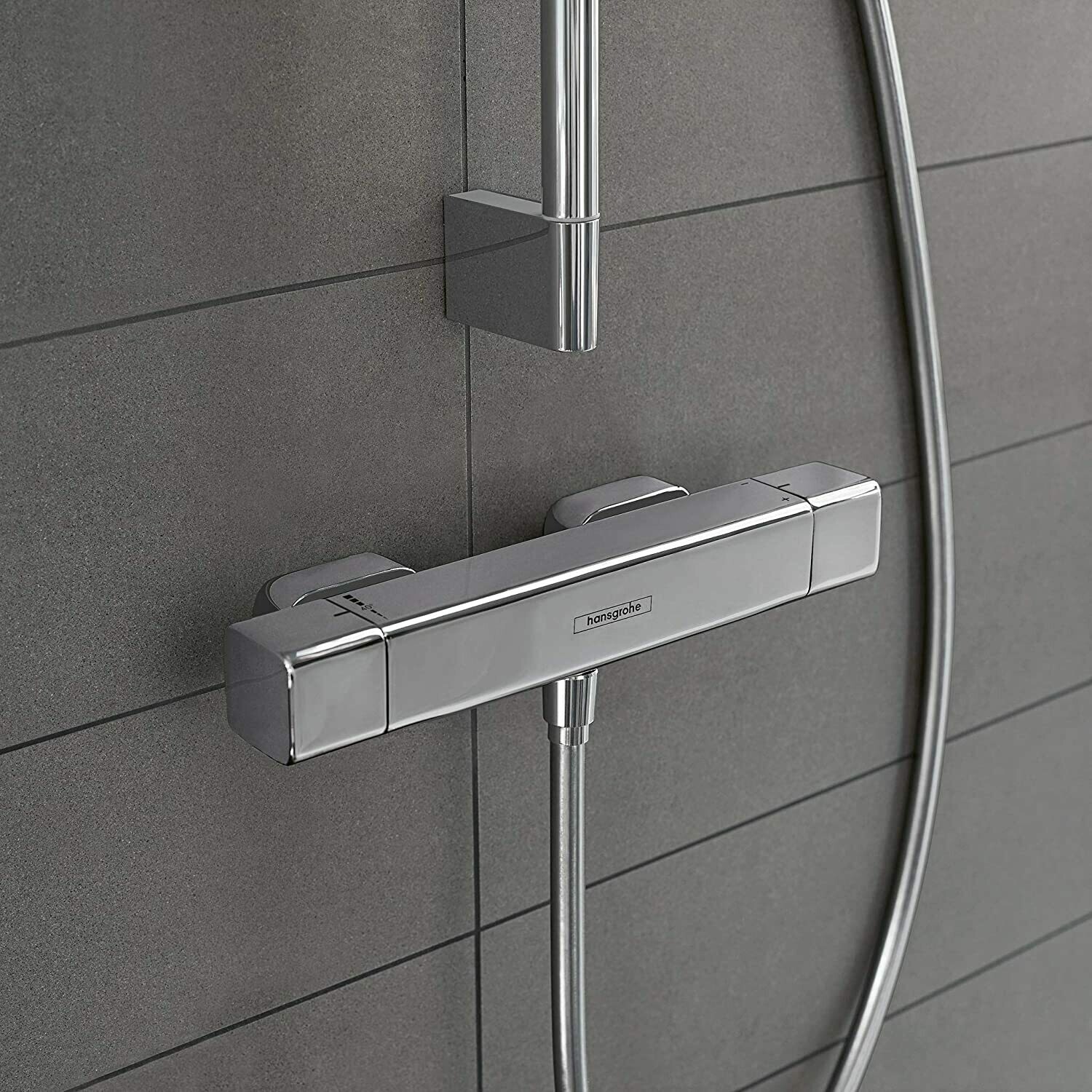 Mitigeur de douche thermostatique Hansgrohe Ecostat E — vue 2