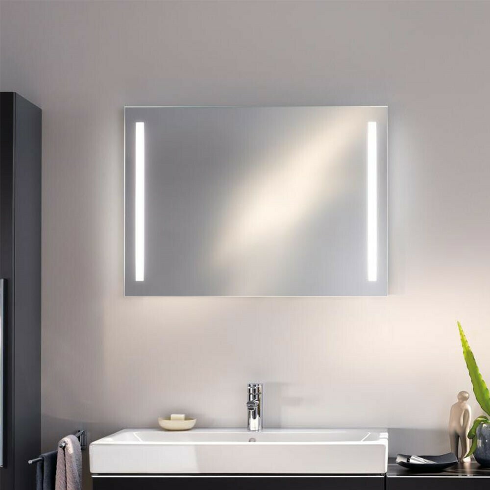 Miroir lumineux Geberit Option Basic 90 cm avec éclairage latéral