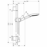 AXOR Uno Set de douche 0,90 m