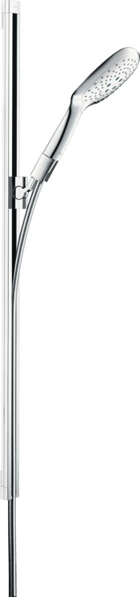 Barre de douche Hansgrohe Unica avec douchette à main PuraVida 3 jets et flexible