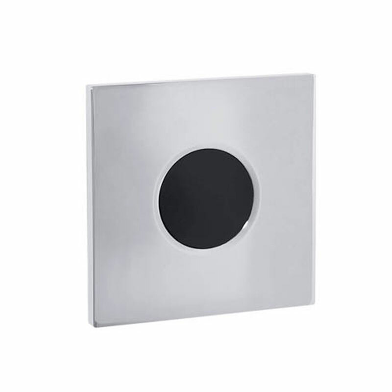Plaque de fermeture Geberit type 01 Chromé brillant pour urinoir - vue 2