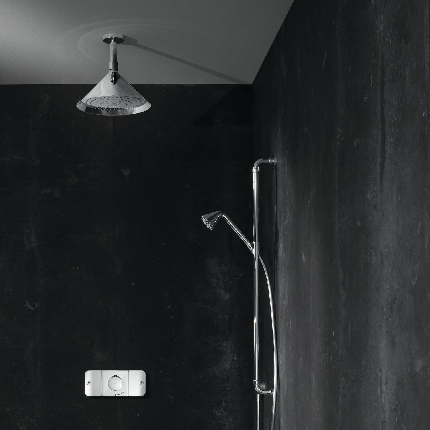 Barre de douche AXOR Showers/Front avec douchette à main 1 jet — vue 2