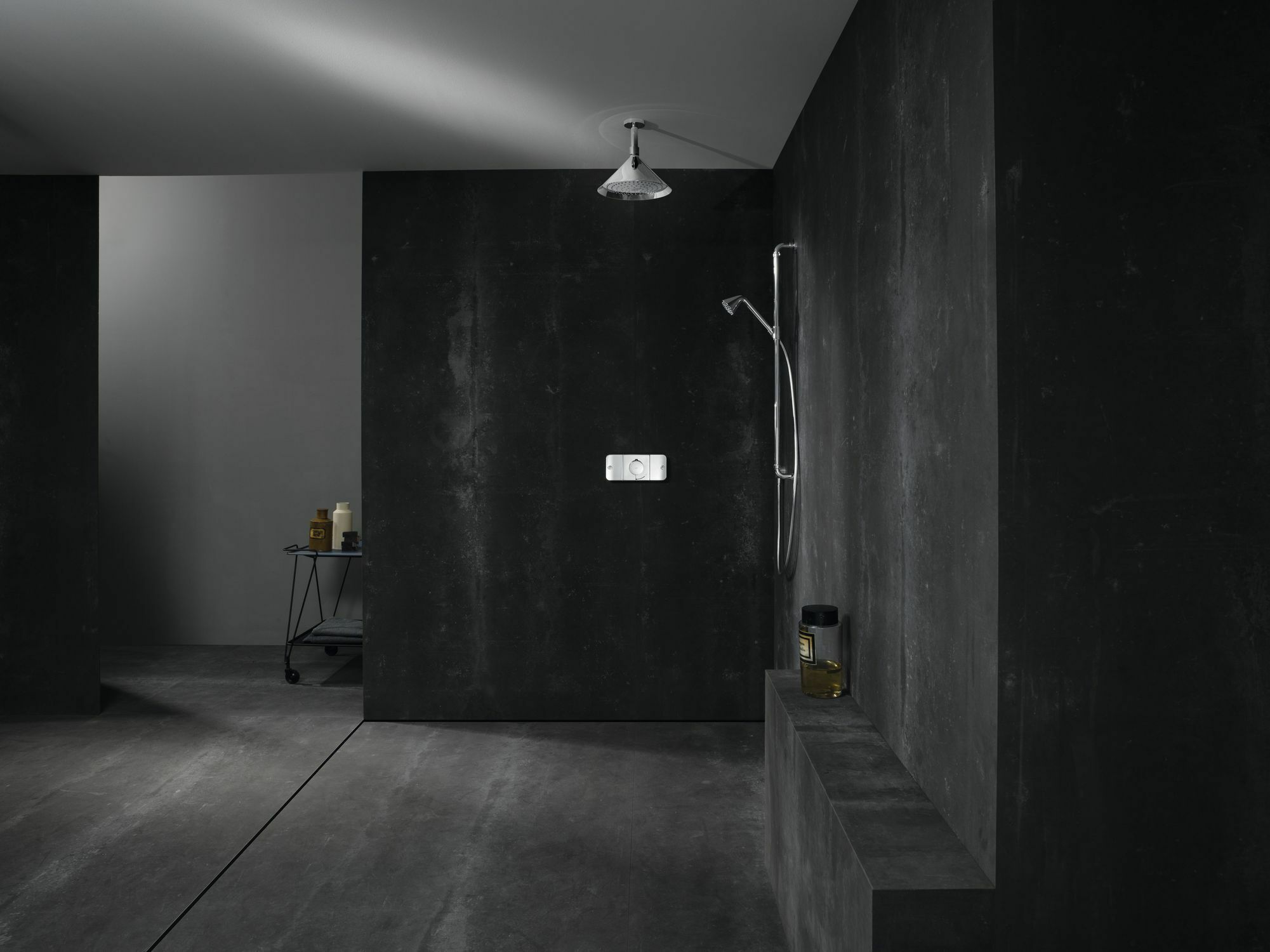 Barre de douche AXOR Showers/Front avec douchette à main 1 jet - vue 3