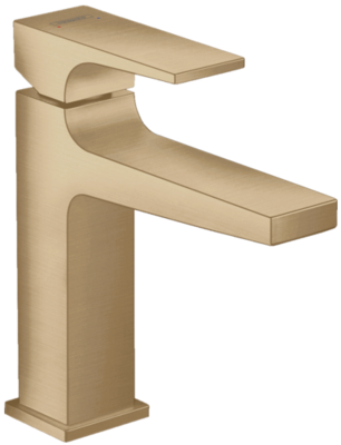 Mitigeur de lavabo Hansgrohe Metropol 110 en bronze brossé avec bonde push-open