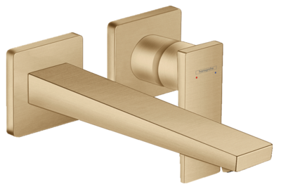 Mitigeur de lavabo encastré Hansgrohe Metropol 225 mm en bronze brossé