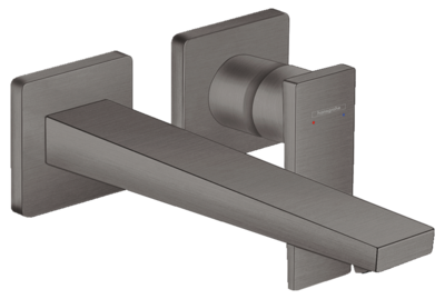 Mitigeur de lavabo encastré Hansgrohe Metropol 225 mm en noir chromé brossé