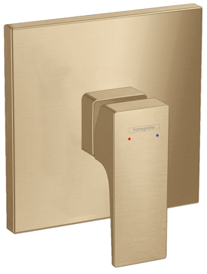 Set de finition pour mitigeur de douche encastré Hansgrohe Metropol en bronze brossé