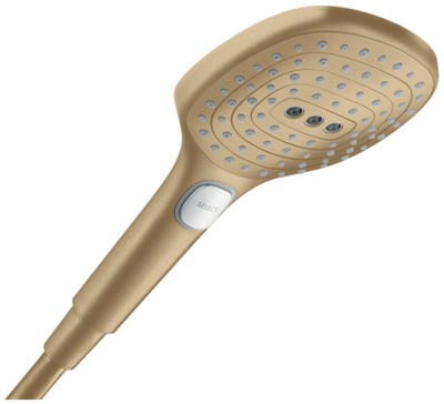 Douchette à main Hansgrohe Raindance Select E 120 3 jets en bronze brossé