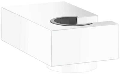 Support mural Hansgrohe Universel E pour douchette en blanc mat