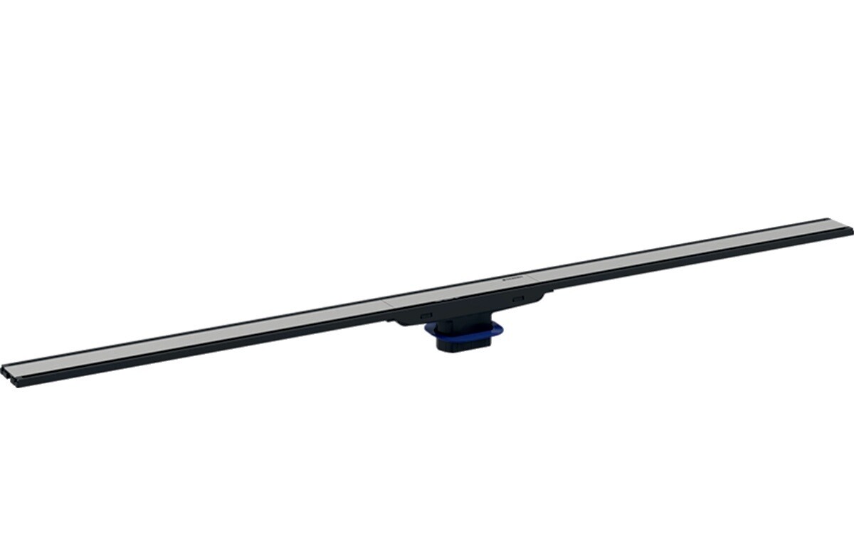 Set de finition Geberit CleanLine60 - Noir / Métal brossé - Longueur 30 - 130 cm