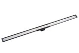 Set de finition Geberit CleanLine20 - Noir / Métal brossé - Longueur 30 - 90 cm