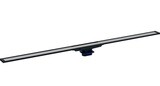 Set de finition Geberit CleanLine20 - Noir / Métal brossé - Longueur 30 - 160 cm