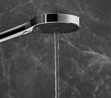 Rainfinity Ensemble support mural et douchette 130 3jet avec flexible de douche 125 cm