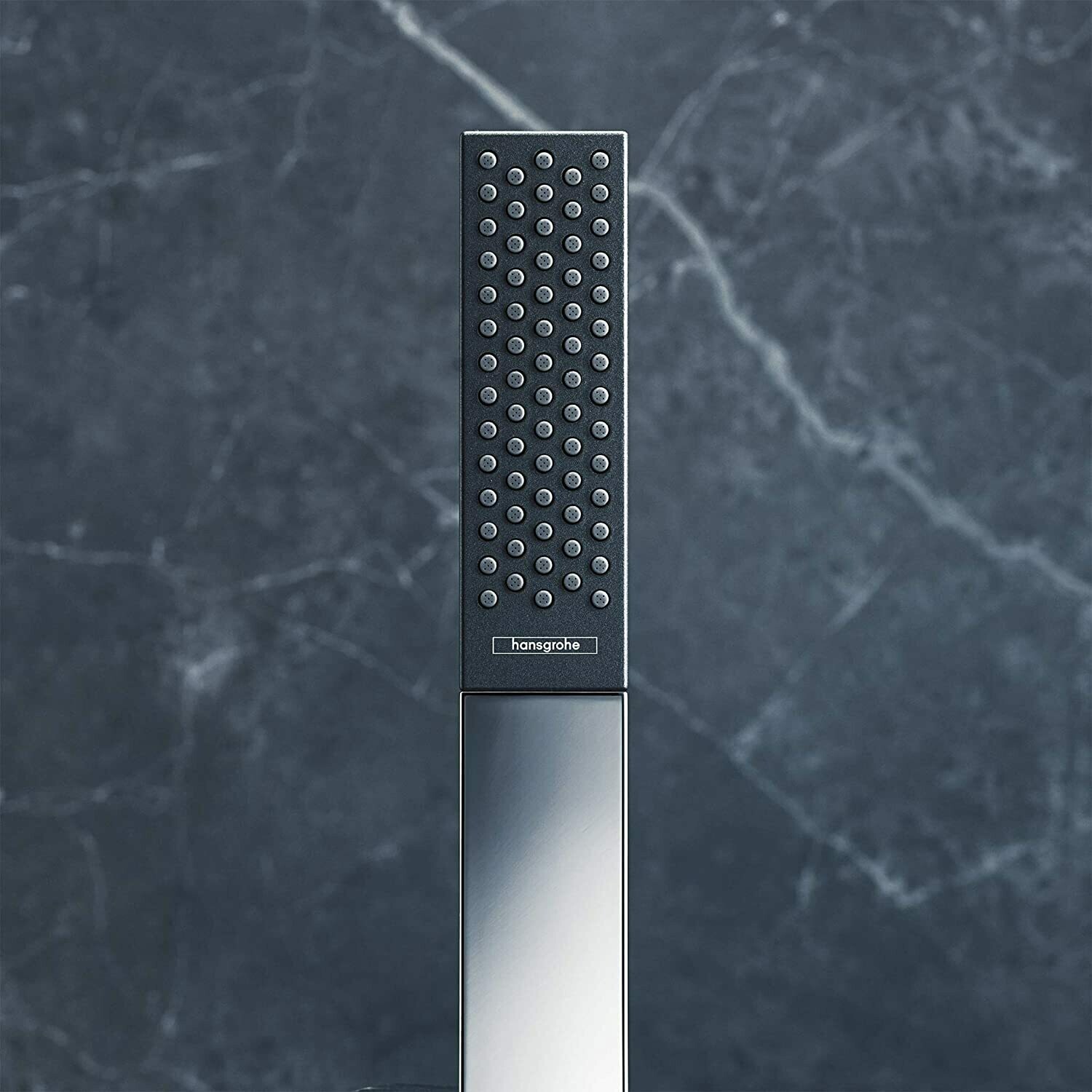 Support mural Hansgrohe avec douchette à main Rainfinity 100 1 jet PowderRain et flexible 160 cm en chromé