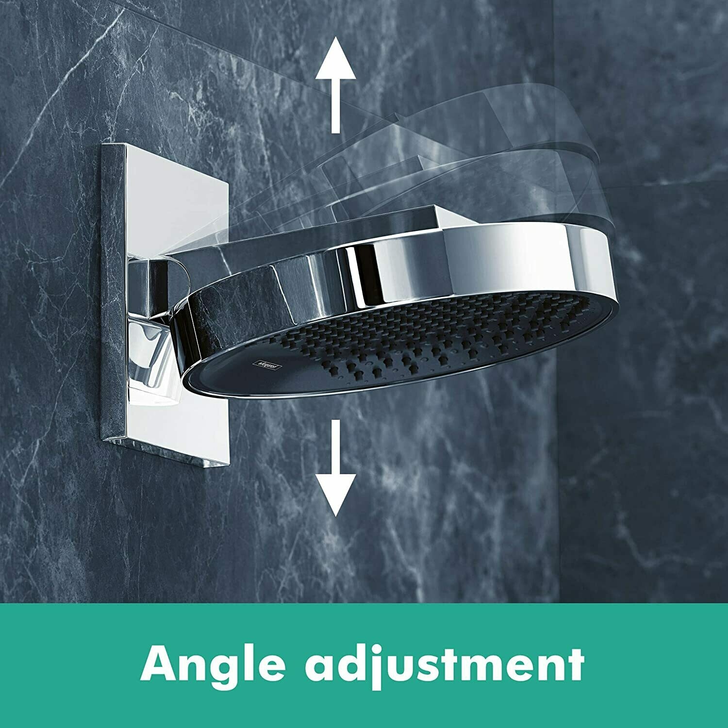 Douche de tête Hansgrohe Rainfinity 250 1 jet avec raccord mural en chromé — vue 3