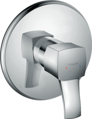 Set de finition pour mitigeur de douche encastré Hansgrohe Metropol Classic en laiton chromé