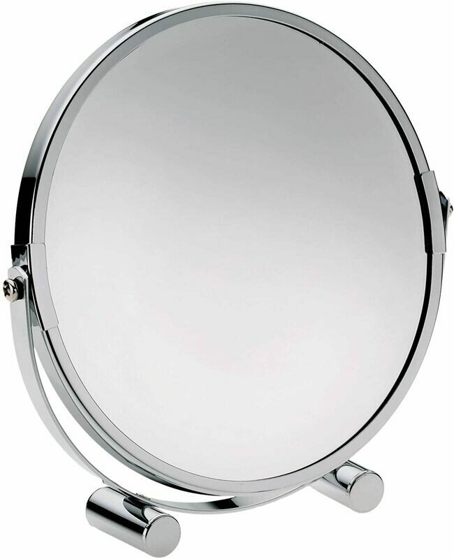 Miroir agrandissant Monica rond 17,5 cm chromé
