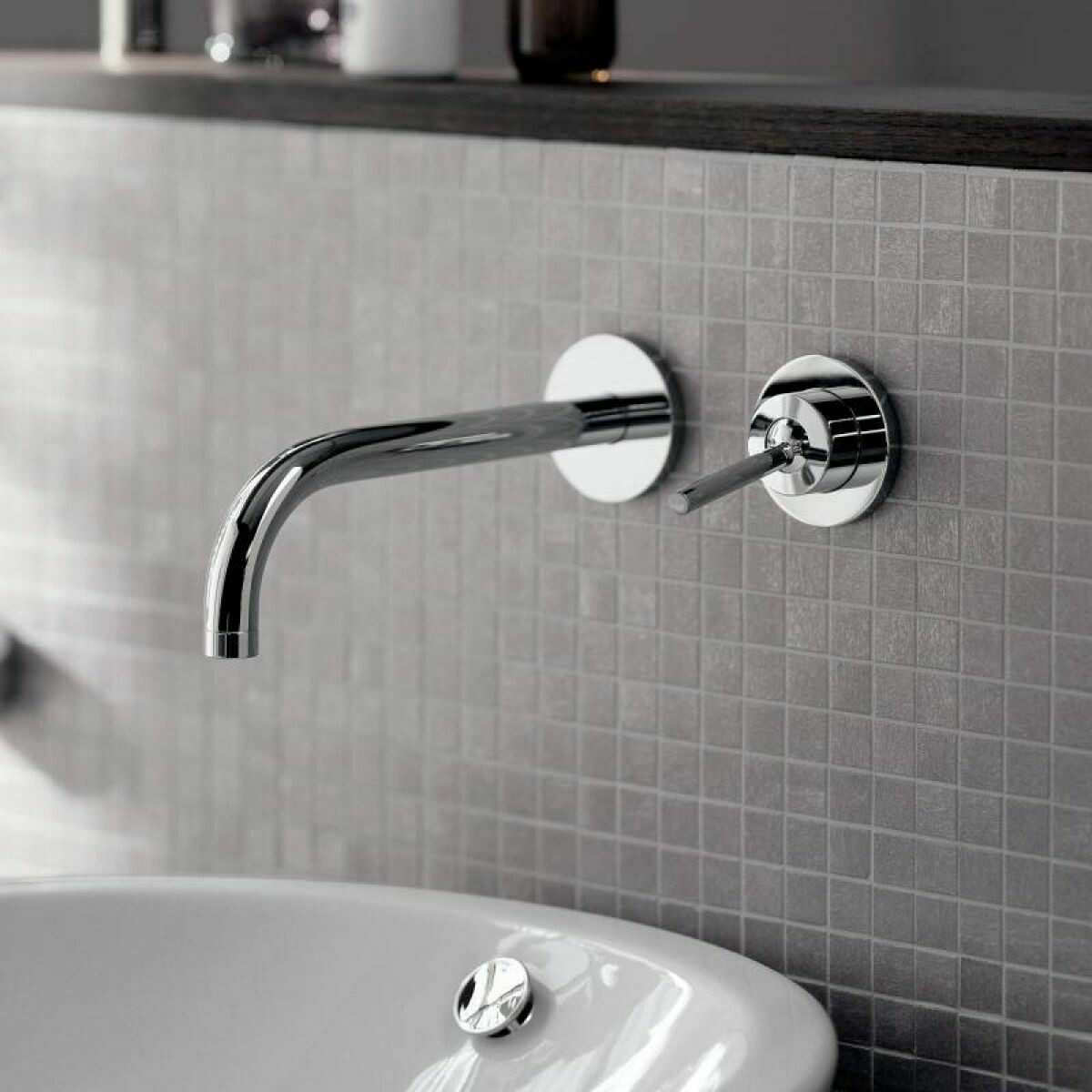 Mitigeur de lavabo encastré AXOR Uno 165 mm en laiton chromé